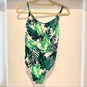Palm Leaf One Piece Bathing Suit
